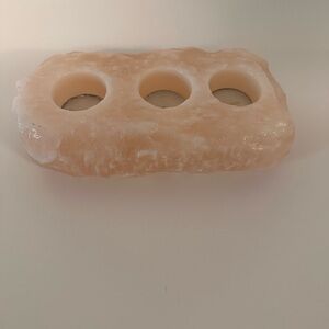 Natural Pink Himalayan Salt Tea Light Holder